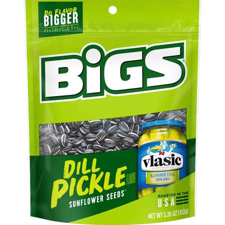 BIGS Bigs Vlasic Dill Pickle Sunflower Seeds 5.35 oz., PK12 9688700220